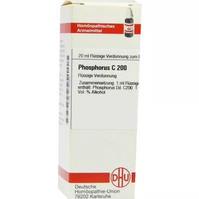 DHU Fosfor C 200 Rozcieńczony, 20 ml DHU Fosfor C 200 Rozcieńczony, 20 ml