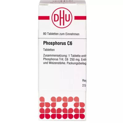 PHOSPHORUS C 6 tabletek, 80 szt