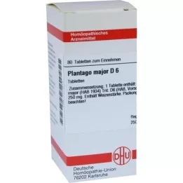 PLANTAGO MAJOR D 6 tabletek, 80 szt