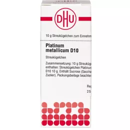 PLATINUM METALLICUM D 10 kulek, 10 g