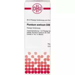 PLUMBUM ACETICUM D 30 Rozcieńczenie, 20 ml