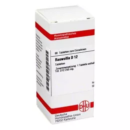 RAUWOLFIA D 12 tabletek, 80 szt