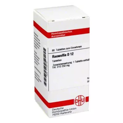 DHU Rauwolfia D 12 tabletek, 80 szt DHU Rauwolfia D 12 tabletek, 80 szt