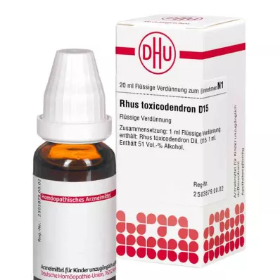 RHUS TOXICODENDRON Rozcieńczenie D 15, 20 ml