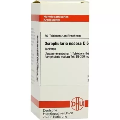 SCROPHULARIA NODOSA D 6 tabletek, 80 szt