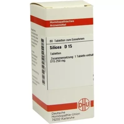 SILICEA D 15 tabletek, 80 szt