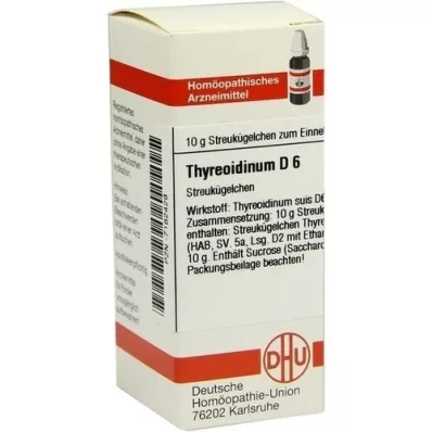 THYREOIDINUM D 6 kulek, 10 g