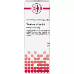 VERATRUM VIRIDE D 6 Rozcieńczenie, 20 ml