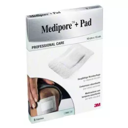 MEDIPORE+Pad 3M 10x15cm 3569NP Plaster, 5 szt