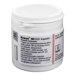 KREON 10 000 twardych kapsli z peletkami powlekanymi dojelitowo, 200 szt
