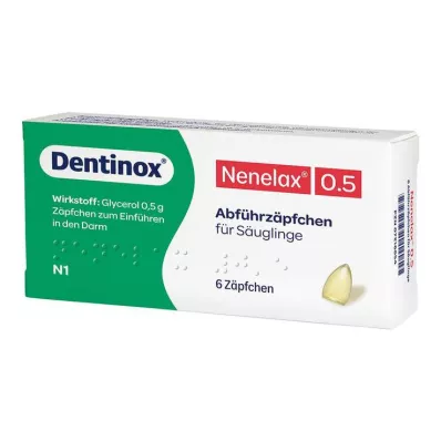 NENE LAX 0,5 Suppos. dla niemowląt, 6 szt
