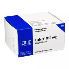 CALCET Tabletki powlekane 950 mg, 100 szt