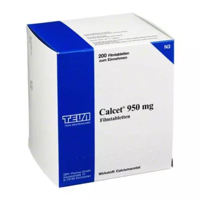 CALCET Tabletki powlekane 950 mg, 200 szt
