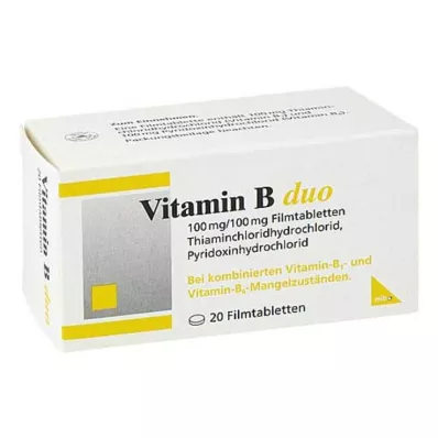 Tabletki powlekane Witamina B Duo, 20 szt Tabletki powlekane Witamina B Duo, 20 szt