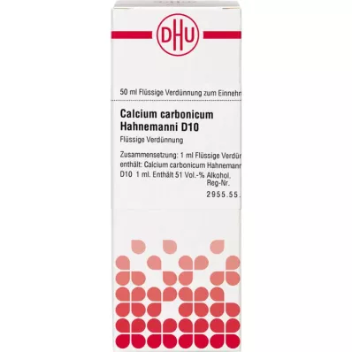 CALCIUM CARBONICUM Hahnemanni D 10 Rozcieńczenie, 50 ml