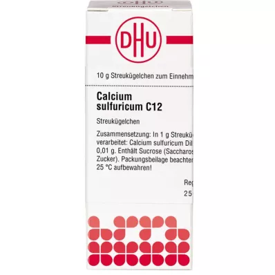 CALCIUM SULFURICUM C 12 kulek, 10 g