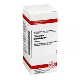 CHIMAPHILA UMBELLATA D 6 tabletek, 80 szt