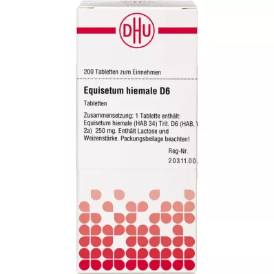 EQUISETUM HIEMALE D 6 tabletek, 200 szt