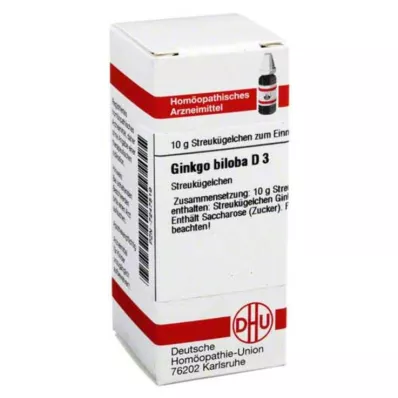DHU Ginkgo biloba D 3 globulki, 10 g