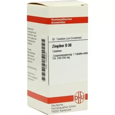 ZINGIBER D 30 tabletek, 80 szt