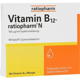 VITAMIN B12-RATIOPHARM N Ampułki, 5 x 1 ml