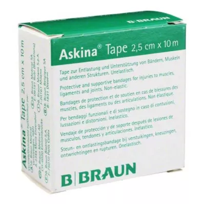 Taśma gipsowa Askina 10mx2,5cm biała nieelastyczna, 1 szt