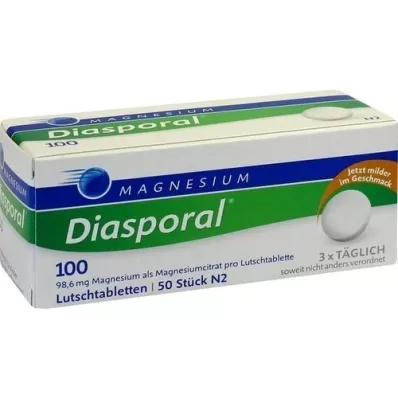 MAGNESIUM DIASPORAL 100 pastylek do ssania, 50 szt