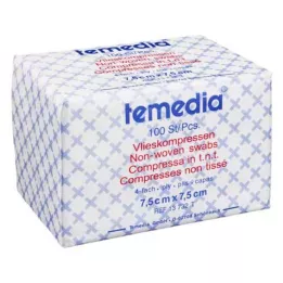 VLIESKOMPRESSEN 7,5x7,5 cm niesterylne 4-krotne, 100 szt
