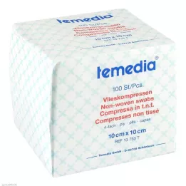 VLIESKOMPRESSEN 10x10 cm niesterylne 4-krotne, 100 szt