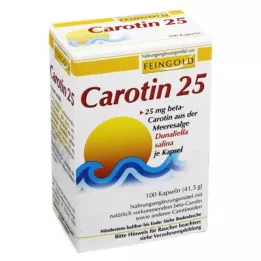 CAROTIN 25 kapsułek z drobnego złota, 100 szt