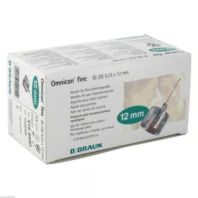 OMNICAN cienka kaniula 0,33x12 mm, 100 szt