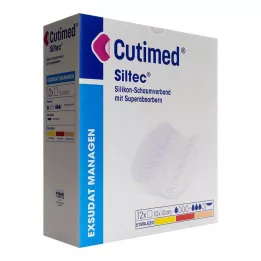CUTIMED Opatrunek piankowy Siltec 10x10 cm nieprzylepny, 12 szt