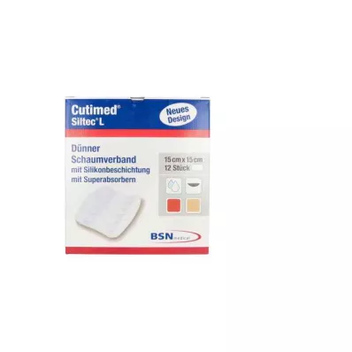 Opatrunek piankowy Cutimed Siltec L 15x15 cm dü.san.haf., 12 szt Opatrunek piankowy Cutimed Siltec L 15x15 cm dü.san.haf., 12 szt