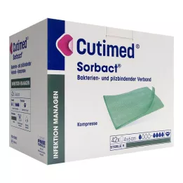 CUTIMED Sorbact kompresy 4x6 cm, 42 szt