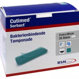 CUTIMED Tamponady Sorbact 2x50 cm, 24 szt