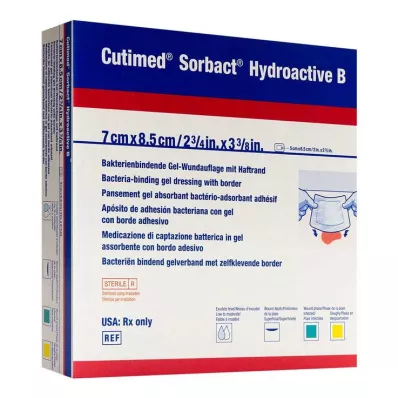 Cutimed Sorbact Hydroactive B Gel-V.7x8,5 cm lepki, 12 szt Cutimed Sorbact Hydroactive B Gel-V.7x8,5 cm lepki, 12 szt