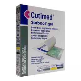 CUTIMED Sorbact Kompresy żelowe 7,5x15 cm, 12 szt