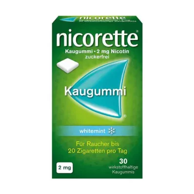 guma do żucia nicorette Whitemint, 2 mg nikotyny, 30 szt guma do żucia nicorette Whitemint, 2 mg nikotyny, 30 szt