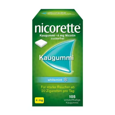 guma do żucia nicorette Whitemint, 4 mg nikotyny, 105 sztuk guma do żucia nicorette Whitemint, 4 mg nikotyny, 105 sztuk