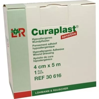 CURAPLAST Opatrunek na ranę, wrażliwy 4 cm x 5 m, 1 szt