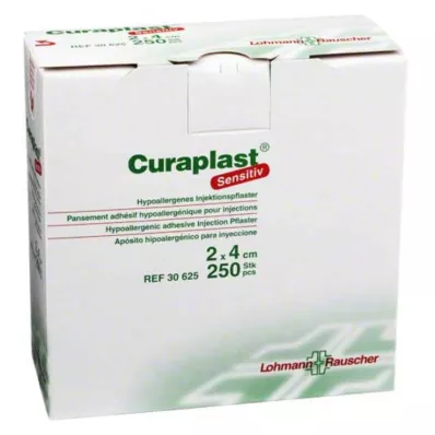 CURAPLAST Czuły plaster iniekcyjny 2x4 cm, 250 szt