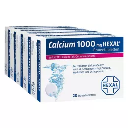 CALCIUM 1000 HEXAL Tabletki musujące, 100 szt