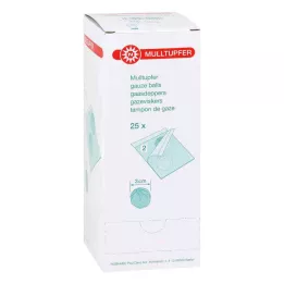 MULLTUPFER sterylny rozmiar śliwki, 25X2 szt