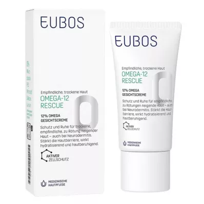 Eubos Omega-12 Rescue 12% Omega Krem do twarzy, 50 ml Eubos Omega-12 Rescue 12% Omega Krem do twarzy, 50 ml