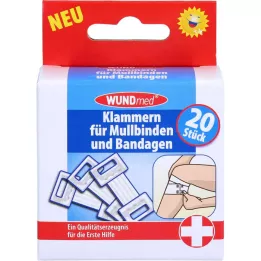 KLAMMERN f.Mulbinden+bandaże, 20 szt