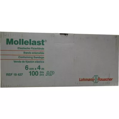 Mollelast 6cmx4m luzem biały, 100 sztuk