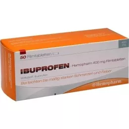 IBUPROFEN Hemopharm 400 mg tabletki powlekane, 50 szt