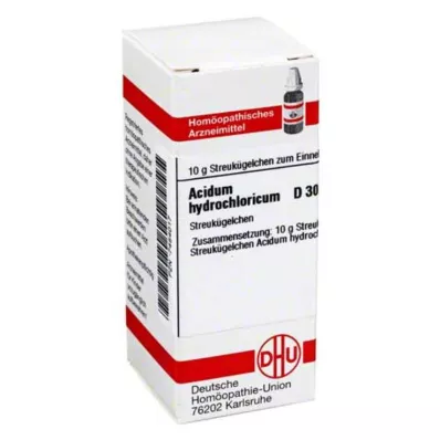 DHU Acidum hydrochloricum D 30 G, 10 g DHU Acidum hydrochloricum D 30 G, 10 g