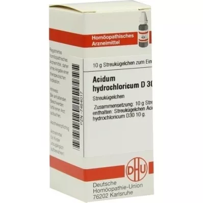ACIDUM HYDROCHLORICUM D 30 kulek, 10 g