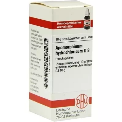 APOMORPHINUM HYDROCHLORICUM D 8 kulek, 10 g